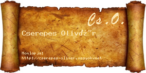 Cserepes Olivér névjegykártya