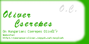 oliver cserepes business card